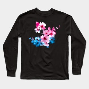 Japanese Sakura Cherry Blossoms Long Sleeve T-Shirt